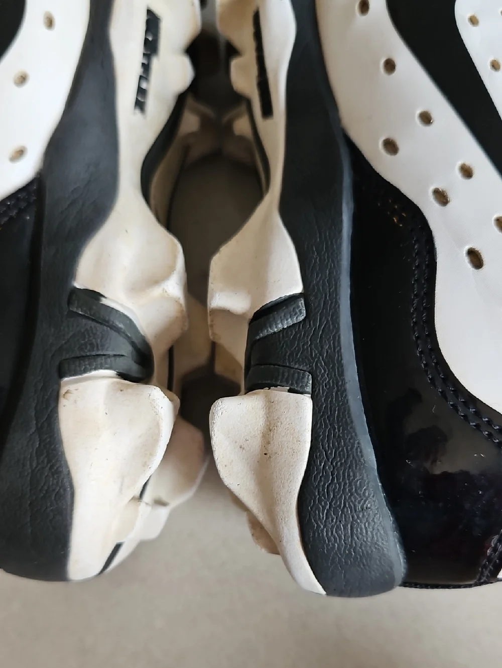 Nike White And Black Baseball Cleats